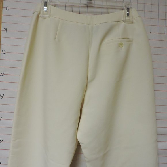 RALPH LAUREN, woman's petite slacks, sz 10P white - Picture 8 of 12
